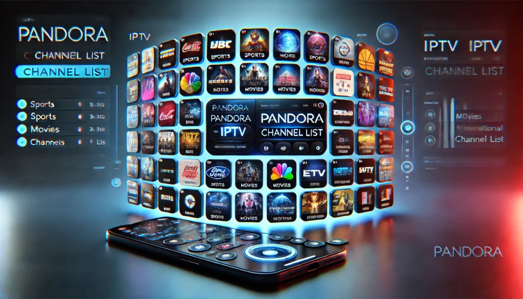 Pandora IPTV Zenderlijst