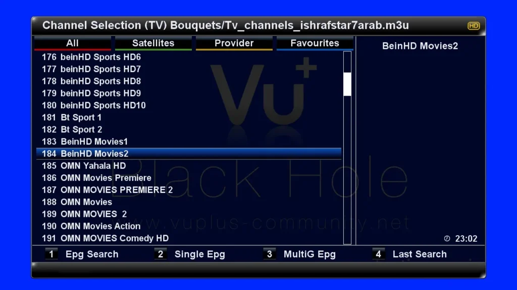 IPTV Bouquet Enigma2