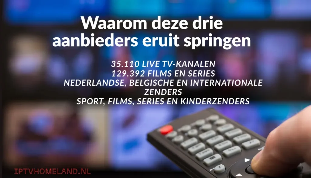 Waarom deze drie aanbieders eruit springen